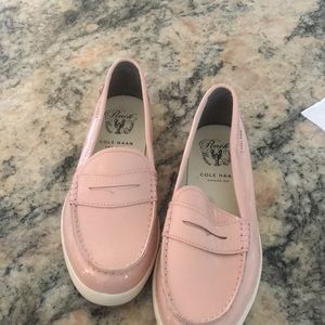 Cole Haan light pink patent loafers. Worn once.